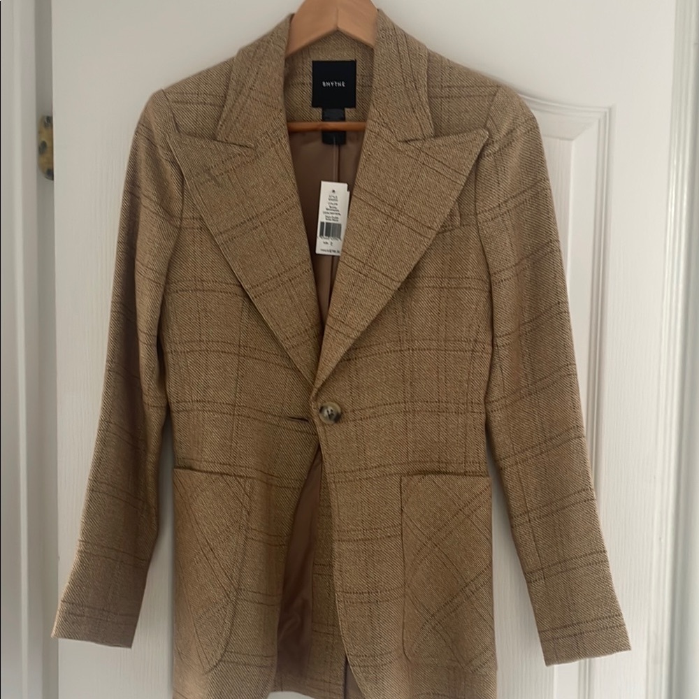 Smythe Beige Textured Blazer